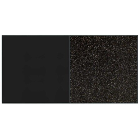 United Visual Products Sliding Door Indoor Enclosed Corkboard, 9 UV9012ACS-BRONZE-DRKSPR